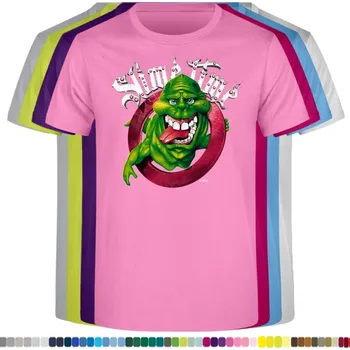 Pánské tričko panske-levne-bavlnene-tricko-digi-potisk-krotitele-duchu Barva: Azalea - azalková, velikost: S