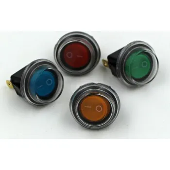 vypínač Vypínač kolébkový kulatý vodotěsný zelený