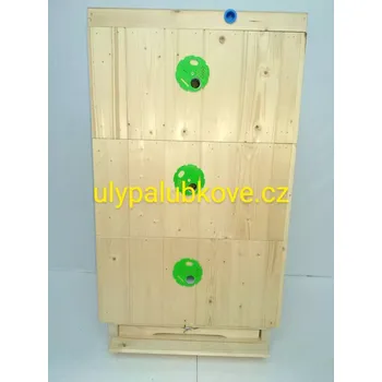 úl palubkový zateplení 3cm se třemi nástavky 39x27,5 vnitřním víkem a dnem varroa