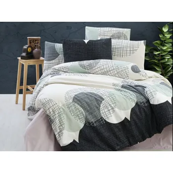 Povlečení Krepový povlak na polštář Cosmic grey 70x90