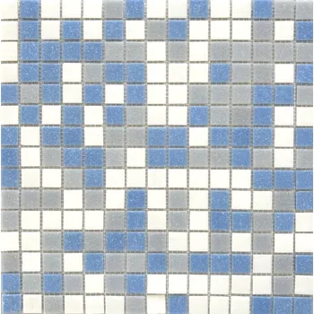 Obklad MOSAIC Skleněná mozaika MSB36S bílo-modro-šedá bazénová