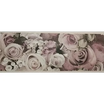 Tapeta Dekorativní bordura ozdobný samolepicí pásek pastelové pudrové růže 10 cm x 5 m
