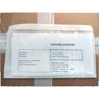 Obálka Obálka fóliová samolepící na balík na doklady C5, 17,5 x 23,5 cm, 100 ks