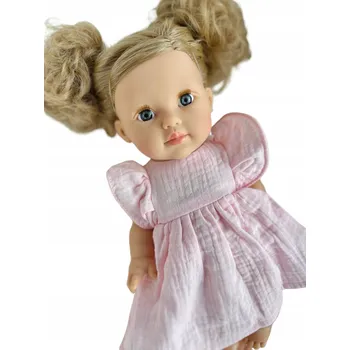 Doplněk pro panenku Světle růžová šaty sukně – oblečení pro panenku