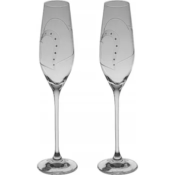 Sklenice Skleničky na šampaňské Bohemia , bezbarvé, 210ml, 2 ks