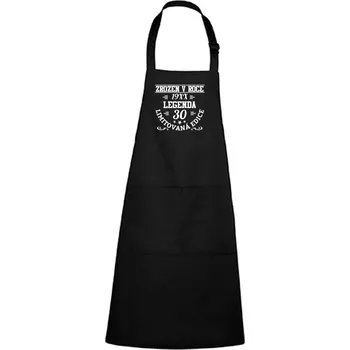 Kuchyňská zástěra DOBRÝ TRIKO Zástěra s potiskem Limitovaná edice 30 Barva: Černá