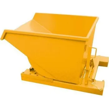 Popelnice Výklopný kontejner, objem 600 l, žlutý