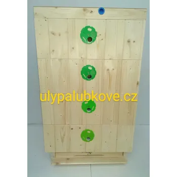 úl palubkový zateplení 2cm s jedním nástavkem 39x24 a třemi polonástaveky 39x17 s vnitřním víkem a dnem varroa