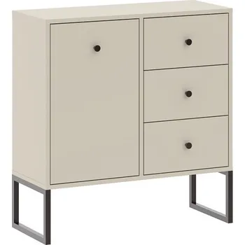 Komoda Nábytek PEGAS s.r.o. Komoda LINEA 1D3S, Kašmír/Černá