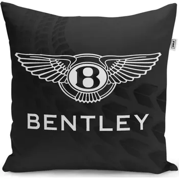 Polštář Dekorační polštář Logo Bentley Černý - Sablio - 50x50 cm