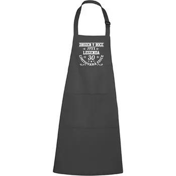Kuchyňská zástěra DOBRÝ TRIKO Zástěra s potiskem Limitovaná edice 30 Barva: Antracitová