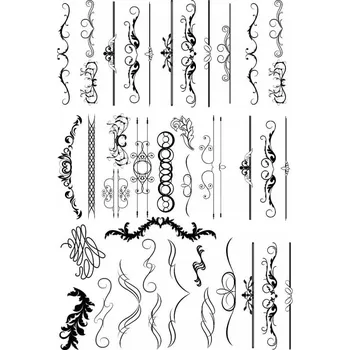 Tetování Ozdobné dočasné tetování na zápěstí/ruku A4