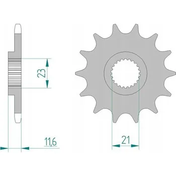Nářadí na motocykly Řetězové kolo AFAM 21307-13