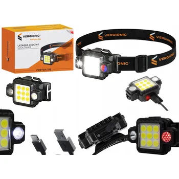 Čelovka LED 2v1 s magnetem VERGIONIC