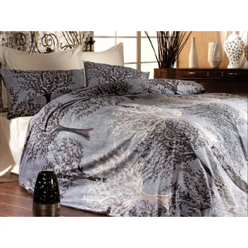 Povlečení Saténový povlak na polštář Trees grey 50x50