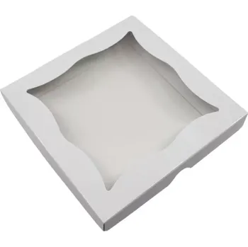 Dárková krabička Ušatá dárková krabička bílá 15x15x2 cm