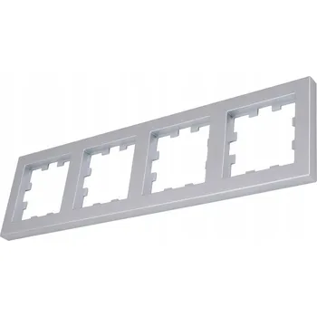 vypínač Schrack čtyřnásobný Rámeček stříbrný