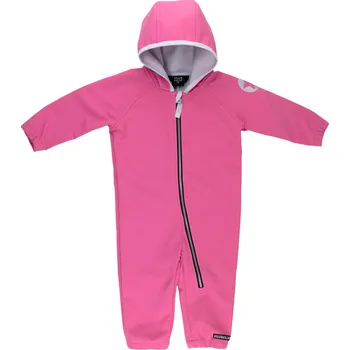 Kojenecká kombinéza Dětská větru a vodě odolná softshellová kombinéza růžová ROSE Villervalla Velikost: 74