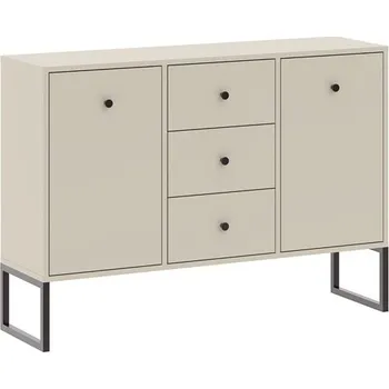 Komoda Nábytek PEGAS s.r.o. Komoda LINEA 2D3S, Kašmír/Černá