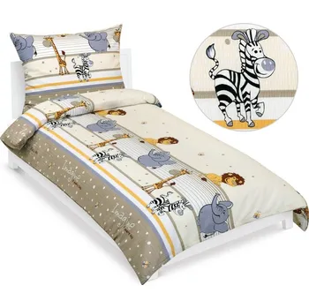 Povlečení Bellatex Povlečení krepové Hnědá,Béžová,Bílá