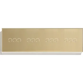 vypínač ČTYŘNÁSOBNÝ DOTYKOVÝ OVLADAČ ROLET A ŽALUZIÍ WIFI SKLENĚNÝ TUYA SMART LIFE