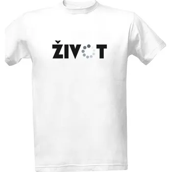 Tričko s potiskem Život - černá pánské