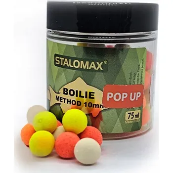 Boilies STALOMAX POP UP plovoucí boilies FLUO 10mm RAK 75 Ml