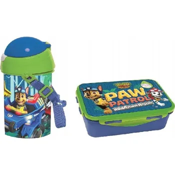 Svačinový box Tlapková patrola lahev na pití a svačinový box do mikrovlnné trouby jsou robustní