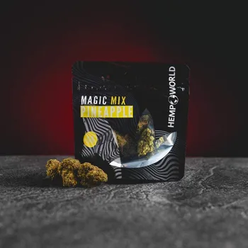 Přírodní produkt Kratom World Magic Mix Květy Pineapple 5g THC do 1%