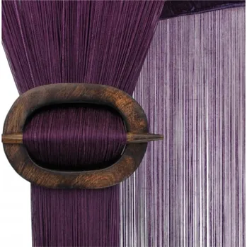 ZÁCLONY ŠŇŮRKOVÉ MAKARONKY 90x200 SPAGETTI FIALOVÉ ZÁCLONA FIALOVÁ