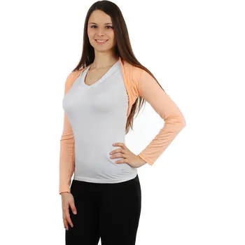 Bolerko TopMode Dámské jednobarevné bolerko s dlouhým rukávem 908511