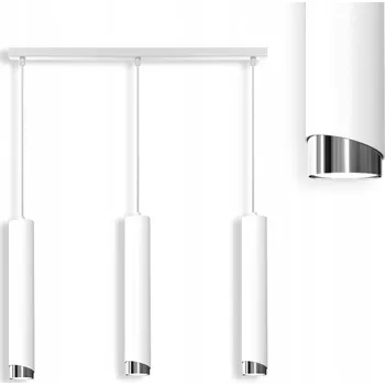 ZÁVĚSNÉ STROPNÍ SVÍTIDLO TUBUSY KOVOVÉ GU10 LOFT SPOT BÍLÉ SOPEL