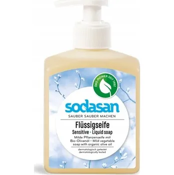 Mýdlo Sodasan Tekuté rostlinné mýdlo SENSITIVE S OLIVOVÝM OLEJEM 300 ml