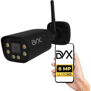 IP kamera VENKOVNÍ WiFi KAMERA TUBUSOVÁ SONY IP ZOOM 8MPx SD VODĚODOLNÁ DVX ČERNÁ