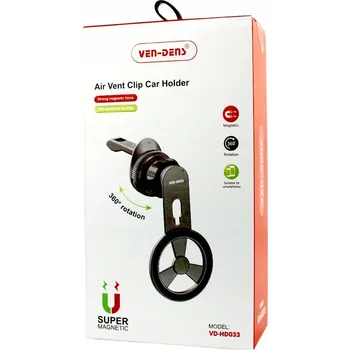 Magnetický držák telefonu do auta Kulatý do mřížky ventilace - VEN-DENS