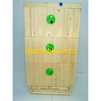 úl palubkový zateplení 2cm se třemi nástavky 39x27,5 vnitřním víkem a dnem varroa