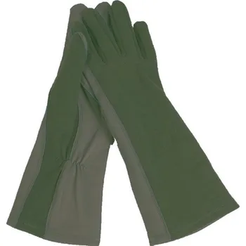 Rukavice Bundeswehr Rukavice BW pilotní ZELENÉ použité ZELENÁ - OLIV 6,5