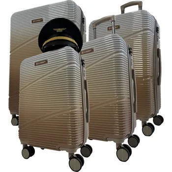 Cestovní kufry odolná sada Summit Ultra Touch 4V1 XL,M,S,XS z odolného polypropylenu který nepraská Candy Pink