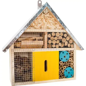 Hmyzí hotel PetBuddy Barevná vilka/hotel pro hmyz borové dřevo 30 x 9 x 27,5 cm