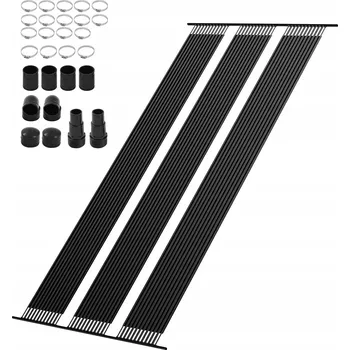 Ohřev bazénu Panel Słoneczny 123,5x734CM Kolektor Słoneczny Wydajne Ogrzewanie Słoneczne