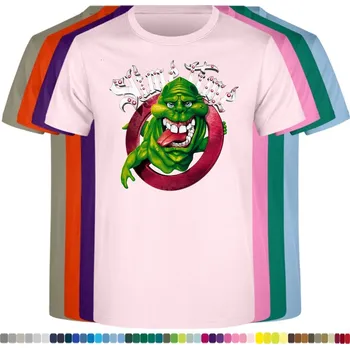 Pánské oblečení panske-levne-bavlnene-tricko-digi-potisk-krotitele-duchu Barva: Pink - růžová, velikost: L