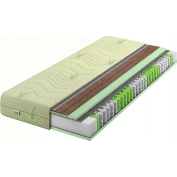 Matrace Matrace 140x200 s taštičkovými Aloe 2x Coconut H3 / H5 velmi tvrdá