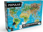 Puzzle POPULAR MAPA SVĚTA 160 KS – AN UNI Mix