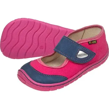 Dívčí baleríny Fare Bare 5163451 růžové plátěnky Velikost: 27
