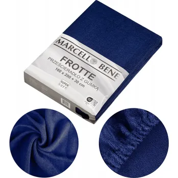 Prostěradlo Silné froté prostěradlo s gumičkou 90x200+30 cm, modrá barva