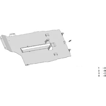 Kryt motoru Kryt pod motor MERCEDES-BENZ B-CLASS (W245) - Plech - 8595698041456