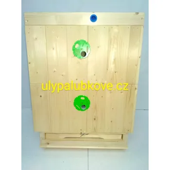 úl palubkový zateplení 2cm se dvěmi nástavky 39x30 a s palubkovým víkem a dnem varroa