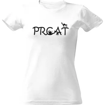 Dámské tričko Tričko s potiskem PRCAT - černá dámské