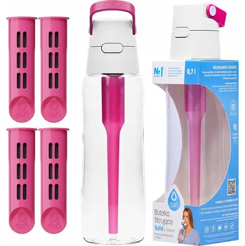 Láhev Filtrační láhev Dafi Solid 0,7 l růžová