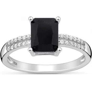 Prsten Stříbrný prsten Soraya ČERNÝ 51